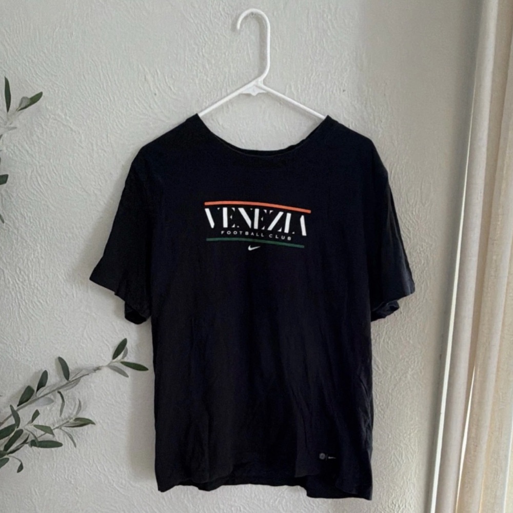 Nike Venezia Football Club Black Tee with Tricolor Logo